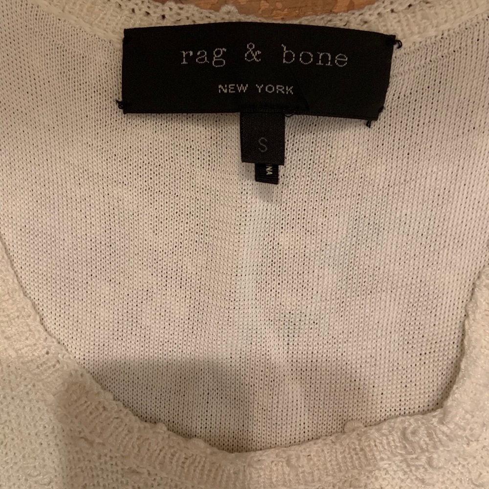 Rag & Bone Ivory White nubby textured tank dress. - Picture 5 of 12